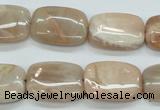 CSS212 15.5 inches 15*20mm rectangle natural sunstone beads