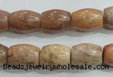 CSS251 15.5 inches 12*16mm drum natural sunstone beads