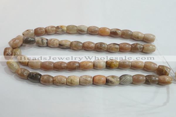 CSS251 15.5 inches 12*16mm drum natural sunstone beads