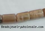 CSS253 15.5 inches 10*16mm column natural sunstone beads