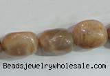 CSS254 15.5 inches 16*18mm nuggets natural sunstone beads