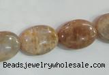 CSS261 15.5 inches 15*20mm oval natural sunstone beads