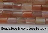 CSS266 15.5 inches 5*8mm tube sunstone beads wholesale