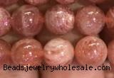 CSS302 15.5 inches 8mm round golden sunstone gemstone beads