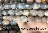 CSS406 15.5 inches 12*16mm - 15*20mm faceted nuggets sunstone beads