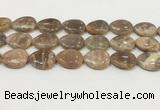 CSS410 15.5 inches 18*25mm flat teardrop sunstone beads wholesale