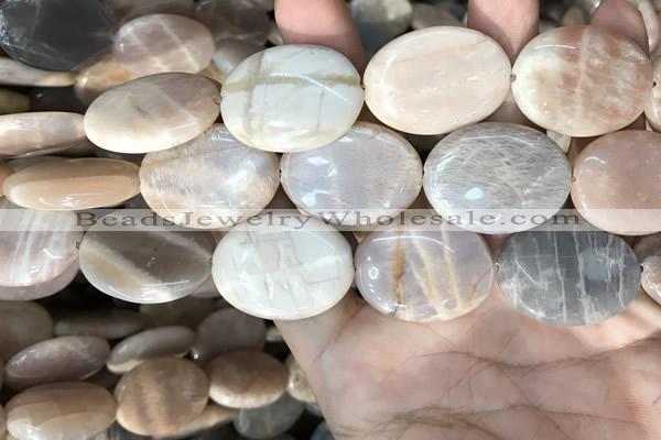 CSS417 15.5 inches 20*30mm oval sunstone beads wholesale