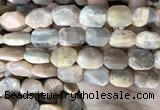 CSS445 15.5 inches 13*18mm - 16*20mm faceted freeform sunstone beads