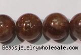 CSS556 15.5 inches 12mm round natural golden sunstone beads