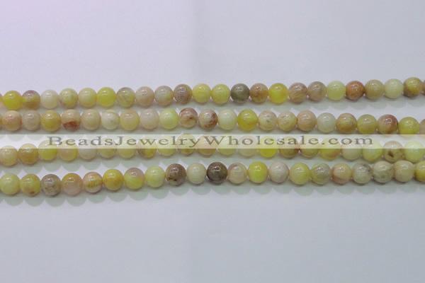 CSS600 15.5 inches 4mm round yellow sunstone gemstone beads