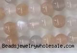 CSS700 15.5 inches 4mm round mixed sunstone beads wholesale