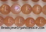 CSS708 15.5 inches 4mm round natural golden sunstone beads