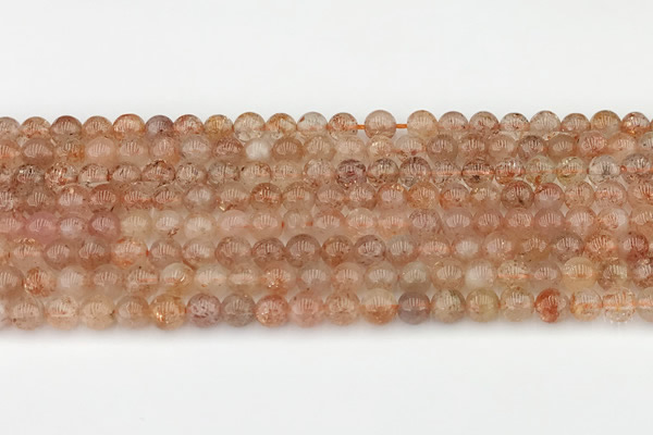 CSS750 15.5 inches 5mm round golden sunstone beads wholesale