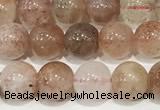 CSS800 15 inches 6mm round rainbow sunstone beads