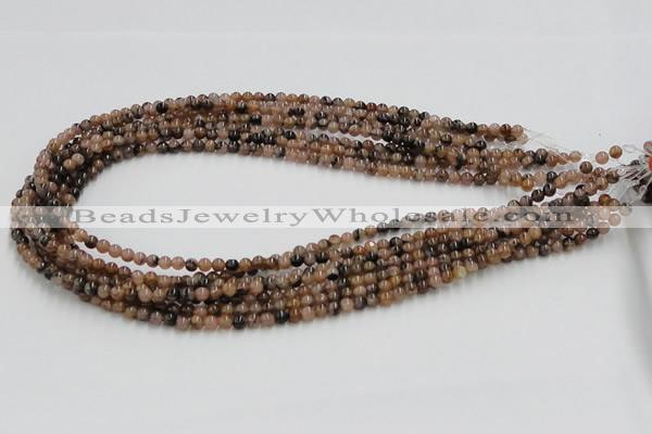 CST01 15.5 inches 4mm round staurolite gemstone beads wholesale