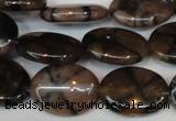 CST25 15.5 inches 15*20mm oval staurolite gemstone beads wholesale