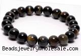 CTB02 7 inch 8mm round blue tiger eye stretch bracelet Wholesale