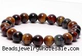 CTB06 7 inches 8mm round tiger eye stretch bracelet wholesale