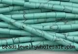 CTB1013 15 inches 2*4mm tube imitation turquoise beads