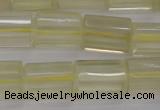 CTB104 15.5 inches 11*15mm faceted tube lemon quartz beads