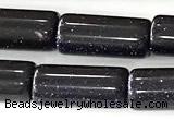 CTB1048 15 inches 8*16mm - 8*18mm tube blue goldstone beads