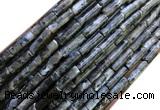 CTB1065 15 inches 4*13mm tube black labradorite beads wholesale