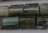 CTB107 15.5 inches 11*15mm faceted tube labradorite gemstone beads