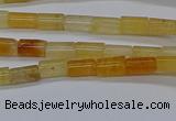 CTB301 15.5 inches 4*6mm tube yellow jade beads wholesale