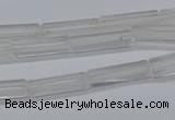 CTB310 15.5 inches 4*13mm tube white crystal beads wholesale