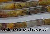 CTB316 15.5 inches 4*13mm tube crazy lace agate beads wholesale