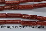 CTB328 15.5 inches 4*13mm tube goldstone beads wholesale