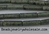 CTB337 15.5 inches 4*13mm tube green lace stone beads wholesale