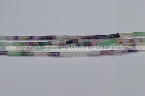 CTB348 15.5 inches 4*13mm tube fluorite beads wholesale