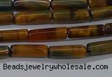 CTB352 15.5 inches 4*13mm tube tiger eye beads wholesale