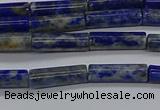 CTB356 15.5 inches 4*13mm tube lapis lazuli beads wholesale