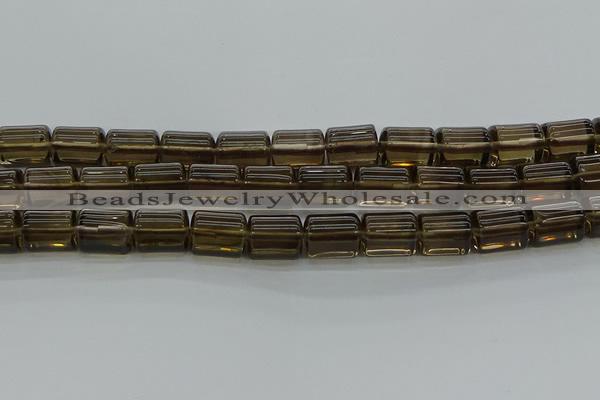 CTB505 15.5 inches 10*13mm triangle smoky quartz beads wholesale