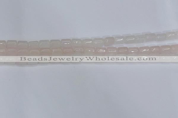 CTB700 15.5 inches 6*8mm tube rose quartz beads wholesale