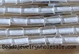 CTB810 15.5 inches 2*4mm tube white crystal beads wholesale