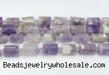 CTB887 15.5 inches 13*25mm - 14*19mm faceted tube lavender amethyst beads