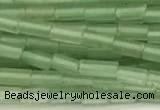 CTB965 15 inches 2*4mm tube green aventurine jade beads