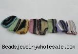 CTD1514 Top drilled 35*50mm - 40*55mm freeform agate slab beads