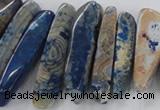 CTD1666 Top drilled 8*25mm - 15*50mm sticks agate gemstone beads