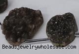 CTD1673 Top drilled 18*25mm - 25*35mm freeform druzy agate beads