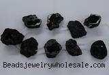 CTD1687 Top drilled 15*25mm - 30*35mm nuggets druzy agate beads