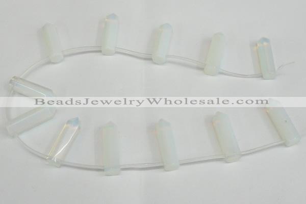 CTD1800 Top drilled 10*30mm - 10*32mm sticks opal beads wholesale