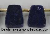 CTD1925 Top drilled 20*25mm - 22*28mm trapezoid lapis lazuli beads