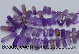 CTD2110 Top drilled 10*25mm - 12*45mm sticks ametrine beads