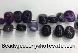 CTD2122 Top drilled 15*25mm - 18*25mm freeform agate beads