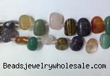 CTD2153 Top drilled 15*25mm - 18*25mm freeform mixed gemstone beads