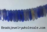 CTD2168 Top drilled 8*20mm - 10*40mm sticks agate gemstone beads